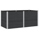 vidaXL Høybed Svart 200 x 100 x 91 cm