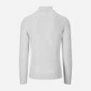 Turtle Neck Braided Wool Ligth Grey
