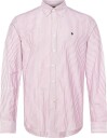 Morris Douglas Oxford Stripe Shirt Slim Fit   WINE RED   XXL