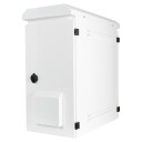 Deltaco Veggskap med vertikal montering og l??s 600x280x600mm Hvit