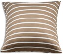 Nature By Borg Bambus putetrekk 100% naturlig 60x63 cm Stripete beige Satengvevd