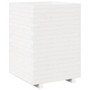  Plantekasse hvit 50x50x72,5 cm heltre furu