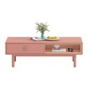Sofabord HOME4YOU Iris 120x60x40 cm Rosa - rosa