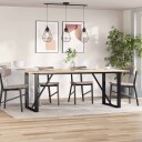  Bordplater 4 stk 100x50x1,7 cm rektangulær heltre furu 847422