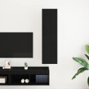  TV skap Veggmontert Svart eik 30.5 x 30 x 110 cm Konstruert tre