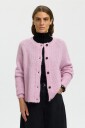 Selected Women   Kofte slfLulu LS Knit Short Cardigan   Rosa