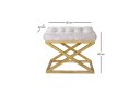 Gillie Sittepuff 40 cm   Gull/Hvit