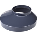 Plastmo kumkrage Ø75x150mm, grafitt gray 75x150 mm