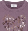Hust and Claire Collegegenser   Sara   Dark Plum m. Blomster   Hust and Claire   1 år 80   Collegegenser   Lilla