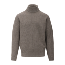 Ade Turtleneck Mid Brown S Merino t neck sweater
