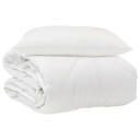 vidaXL Helårs Duvet med pute 2 stk. Hvit Mikrofiber