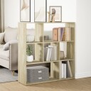 Romdeler bokhylle sonoma eik 102x29x103,5 cm konstruert tre