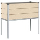 vidaXL Plantekassed Elfenben 100 x 45 x 90 cm Galvanisert Stål
