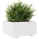  Plantekasse hvit 90x90x49,5 cm heltre furu