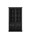 Seethrough vitrineskap modern black