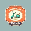 Hotel Pompelmo Rome Travel Plakat Plakat / 30x30cm