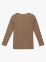 CeLaVi Topp med Lange Ermer Merinoull, Cocoa Creme, 100