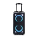 Nedis Partyhøyttaler Bluetooth 240W med 5 timers batteri og lys - Oransje & Sort