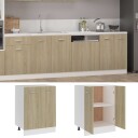 vidaXL Bunnskap sonoma eik 60x46x81,5 cm sponplate