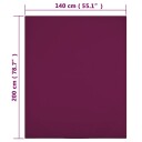 vidaXL Jerseylaken vinrød 140x200 cm bomull