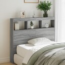 Hodegavl skap med LED grå sonoma 120x17x102 cm 8721012465091