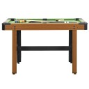 vidaXL Biljardbord 122x61x76 cm brun