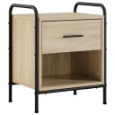 vidaXL Nattbordskap 2 stk. Sonoma eik 40 x 30 x 50 cm Konstruert tre
