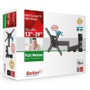 Barkan Veggfeste for 19"-39" TV med Dobbel Arm og Kabelskjul