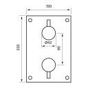 Tapwell Box268/368 ED2 Classic Frontpanel Oksiderende Messing (TA-9421839)