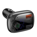 Baseus S-13 Bluetooth FM-sender med USB til bil - Sort