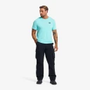 Revolutionrace Herre Overdeler T skjorter Easy T shirt Herre Antigua Turquoise 2XL