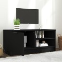 vidaXL TV-benk svart 80x35x36,5 cm konstruert tre