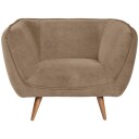 Vega VEGA Lenestol Kelso kordfløyel brune ben; 110x88x76 cm BxDxH ; Sete Gråbrun Ramme Bøk