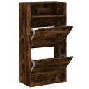  Skohylle røkt eik 60x34x116 cm konstruert tre 8721012382558