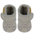 En Fant Wool Slippers W. Embroidery - Grey - 23\24