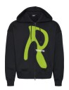 Rains Classic Zip Hoodie Blurred Black M