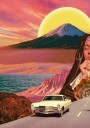 Retro Landscape Collage Plakat / 40x50cm