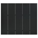 vidaXL Romdeler 5 paneler svart 200x180 cm stål