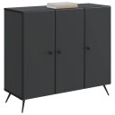  Serviesskap Svart 89 x 34,5 x 80 cm Konstruert tre