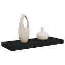 vidaXL Flytende vegghylle svart 60x23,5x3,8 cm MDF