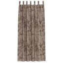  Gardin med gardiner 2 pcs Cappuccino 245 x 140 cm Fløyel