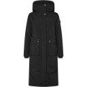Didriksons Melody Lang Parka Dame Svart - Vanntett og Vindtett