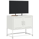  TV-benk hvitt 68,5x39x60,5 cm stål 846475