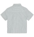 En Fant Shirt Ss Muslin Stripe Grey 98