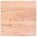 vidaXL Vegghylle lysebrun 40x40x4 cm behandlet heltre eik