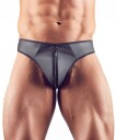 Svenjoyment Neopren String med Rhinstein      - Svart - XL