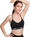 Nike Indy Light Support Adjustable Sports Bra Dame Black/Black/White XS