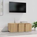 vidaXL TV-benk sonoma eik 80x34x30 cm sponplate