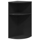 vidaXL Avlastningsbord Svart 29,6 x 29,6 x 60 cm Konstruert tre