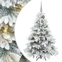  Kunstig juletre med 150 LED med stativ grønn 120 cm PE og PVC